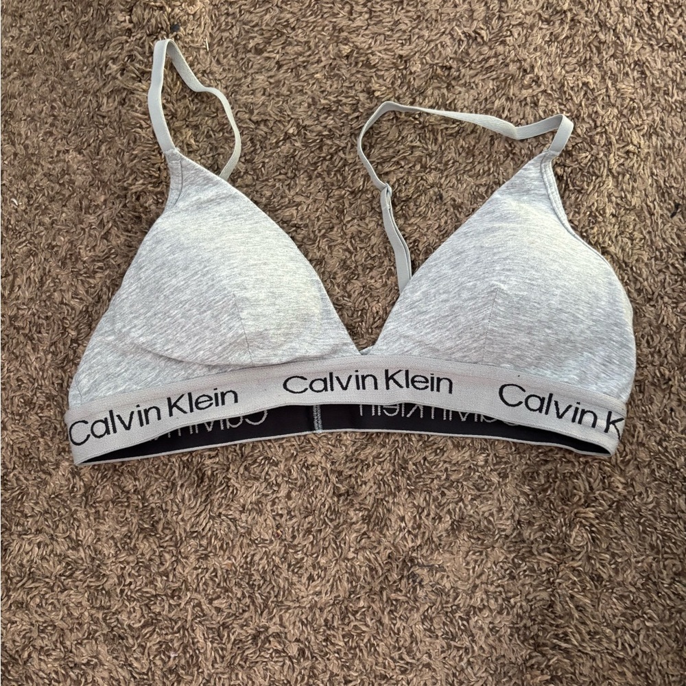 Calvin Klein Light Heather Gray Bralette